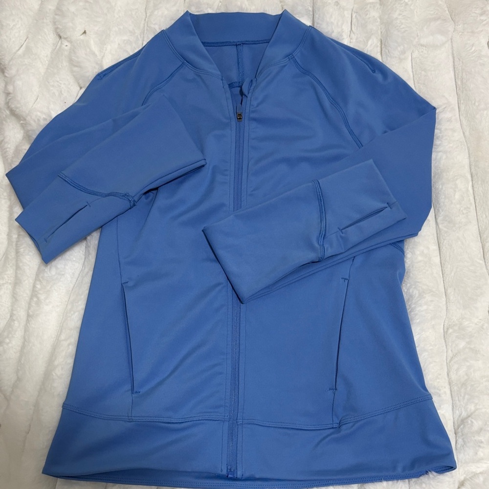Blue Zip-Up Jacket